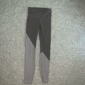 Lululemon Gray and White Leggings